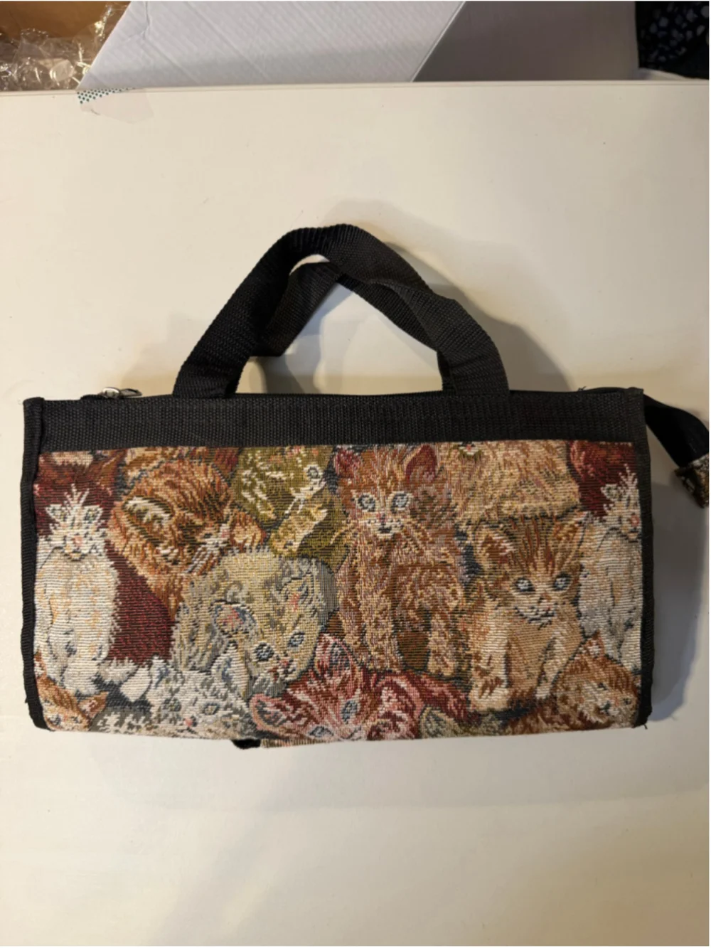 Unbranded Cat Print Rolling Shopping Tote Bag One Size Multi-color